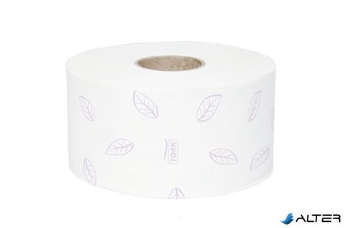 Toalettpapír, T2 rendszer, 3 rétegű, 18,7 cm ámérő, Premium, TORK "Mini Jumbo", fehér