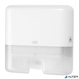   Kéztörlő adagoló, Interfold hajtogatás, H2 rendszer, Elevation, TORK 'Xpress Multifold Mini', fehér