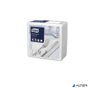   Szalvéta, 1/4 hajtogatott, 2 rétegű, 39x39 cm, Advanced, TORK "Dinner", fehér