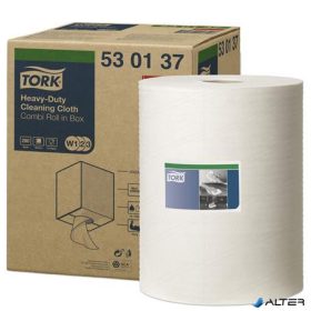   Tisztítókendő, tekercses, nagy teljesítményű, W2 rendszer, 1 rétegű, TORK, fehér