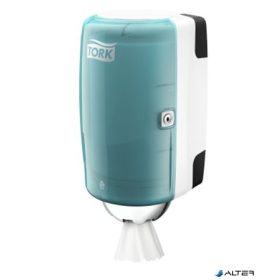   Kéztörlő adagoló, belsőmag-adagolás, M1 rendszer, Performance, TORK 'Mini', fehér/türkiz