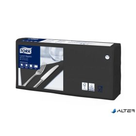   Szalvéta, 1/4 hajtogatott, 2 rétegű, 33x33 cm, Advanced, TORK 'Lunch', fekete