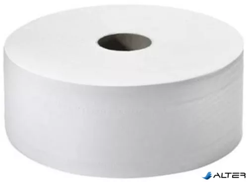 Toalettpapír, T1 rendszer, 2 rétegű, 26 cm átmérő, Universal, TORK 'Jumbo', fehér