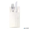 Szalvéta, 1/8 hajtogatott, 3 rétegű, 39,5x39 cm, TORK "Soft Bon Appetit Cutlery Pocket", decor
