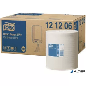   Kéztörlő, tekercses, belsőmag-adagolás, 2 rétegű, M2 rendszer, Universal, TORK, fehér