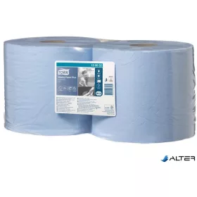   Törlőpapír, tekercses, 26 cm átmérő, W1/W2 rendszer, 2 rétegű, TORK "Plusz", kék