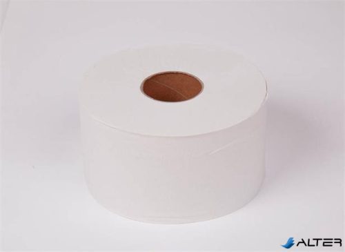 Toalettpapír, T2 rendszer, 2 rétegű, 19 cm átmérő, TORK 'Mini Jumbo', fehér
