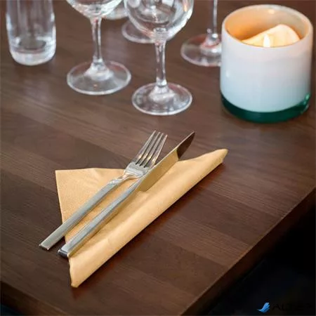 Szalvéta, 1/4 hajtogatott, 3 rétegű, 32,5x32,8 cm, Advanced, TORK "Soft Lunch", homokszín