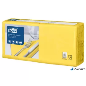   Szalvéta, 1/4 hajtogatott, 3 rétegű, 32,5x32,8 cm, Advanced, TORK "Soft Lunch", sárga