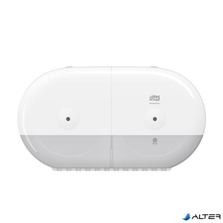 Toalettpapír adagoló, duplatekercses, T9 rendszer, Elevation, TORK "SmartOne Mini", fehér