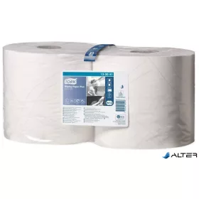   Törlőpapír, tekercses, 26 cm átmérő, W2 rendszer, 2 rétegű, TORK "Plusz", fehér