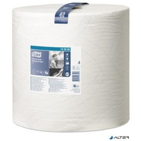   Törlőpapír, tekercses, 37,5 cm átmérő, W1 rendszer, 2 rétegű, TORK 'Nagy teljesítményű', fehér