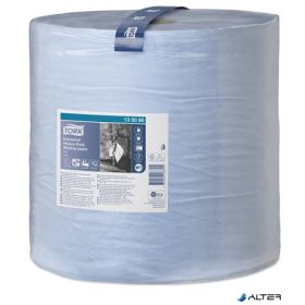   Törlőpapír, tekercses, 39 cm átmérő, W1 rendszer, 3 rétegű, TORK 'Nagy teljesítményű', kék
