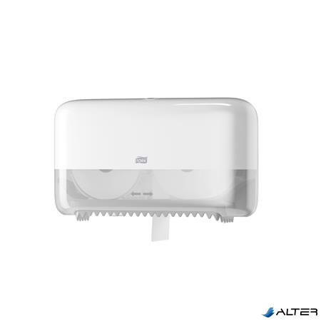Toalettpapír adagoló, belsőmag nélküli, T7 rendszer, Elevation, TORK 'Mid-size', fehér