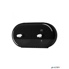  Toalettpapír adagoló, duplatekercses, T9 rendszer, Elevation, TORK "SmartOne Mini", fekete