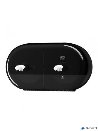 Toalettpapír adagoló, duplatekercses, T9 rendszer, Elevation, TORK "SmartOne Mini", fekete