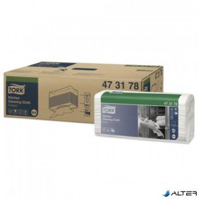   Tisztítókendő, konyhai, hajtogatott, 1 rétegű, W4 rendszer,TORK, fehér