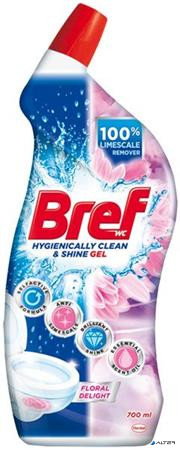 WC-tisztítógél, 700 ml, BREF, virág