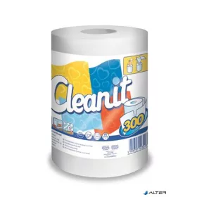   Törlőkendő, tekercses, univerzális, 2 rétegű, LUCART "CLEANIT 300", fehér