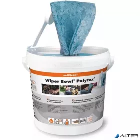   Nedves törlőkendő, 72 db, ZETCLEAN "Wiper Bowl Polytex"