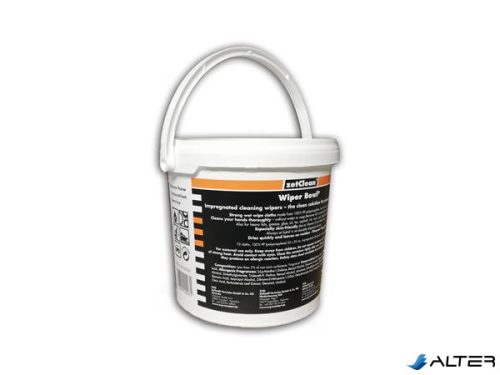 Nedves törlőkendő, 72 db, ZETCLEAN "Wiper Bowl Polytex"