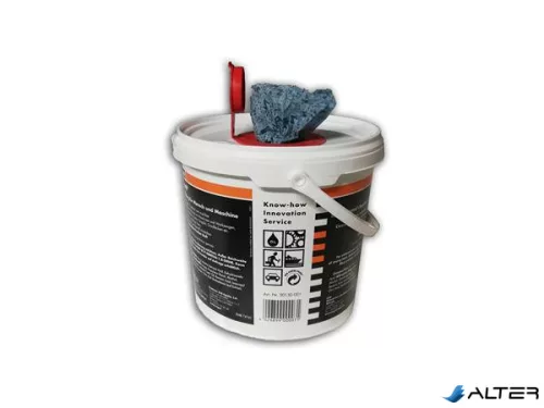 Nedves törlőkendő, 72 db, ZETCLEAN "Wiper Bowl Polytex"