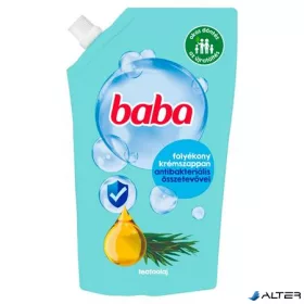   Folyékony szappan utántöltő, antibakteriális összetevővel,  0,5 l, BABA, eukaliptusz