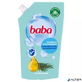   Folyékony szappan utántöltő, antibakteriális összetevővel,  0,5 l, BABA, eukaliptusz