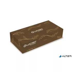   Kozmetikai kendő, 2 rétegű, 100 db, LUCART "EcoNatural", barna