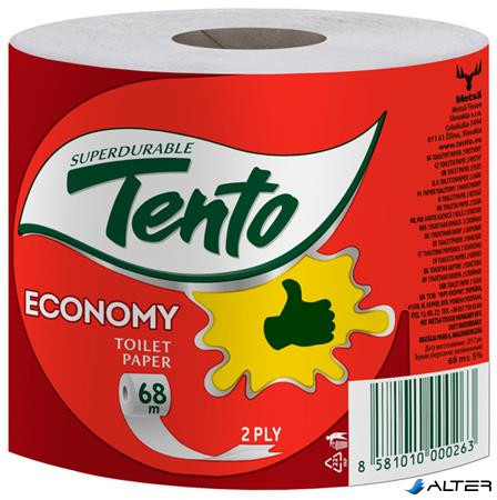 Toalettpapír, 2 rétegű, kistekercses, 36 tekercs, TENTO 'Family Economy', natúr