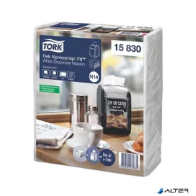   Szalvéta, adagolós, 2 rétegű, 21,3x16,5 cm, N14 rendszer, Advanced, TORK "Xpressnap Fit", fehér