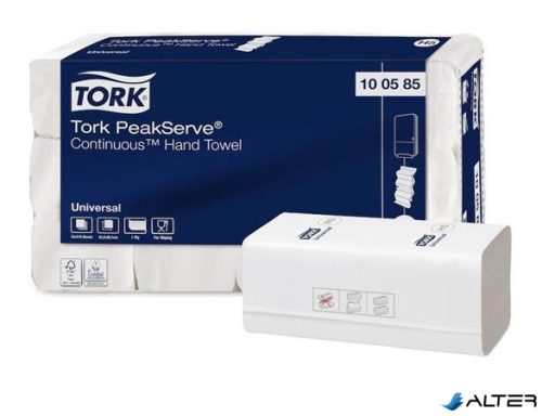 Kéztörlő, hajtogatott, H5 rendszer, 1 rétegű, Universal, TORK "PeakServe", fehér