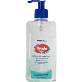   Kézfertőtlenítő gél, alkoholos, pumpás, 500 ml, BRADOLIFE