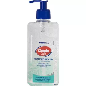   Kézfertőtlenítő gél, alkoholos, pumpás, 500 ml, BRADOLIFE
