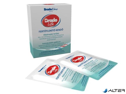 Fertőtlenítő kendő, 5 db, BRADOLIFE