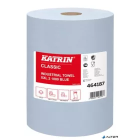   Kéztörlő, tekercses, 2 rétegű, KATRIN "Classic XXL2", kék