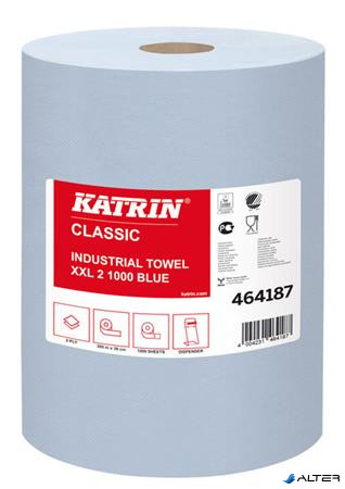 Kéztörlő, tekercses, 2 rétegű,  KATRIN  'Classic XXL2', kék