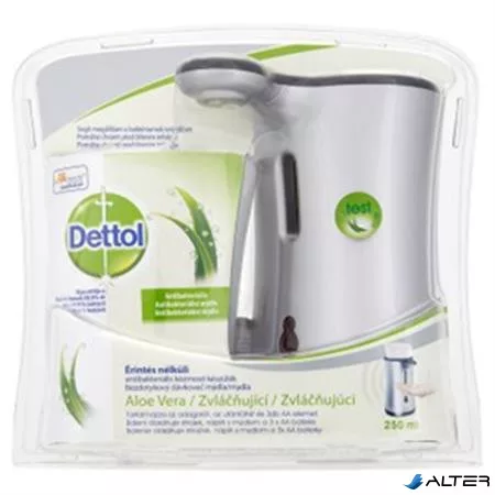 Folyékony szappan adagoló, szenzoros, Aloe Vera és E vitamin utántöltővel, DETTOL