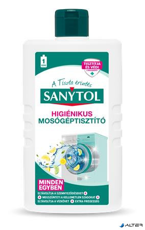 Fertőtlenítő mosógép tisztítószer, 250 ml, SANYTOL "Minden egyben"
