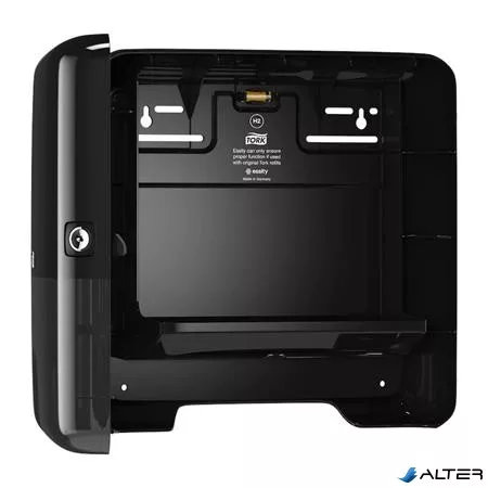 Kéztörlő adagoló, Interfold hajtogatás, H2 rendszer, Elevation, TORK 'Xpress Multifold Mini', fekete