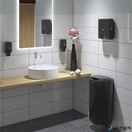 Kéztörlő adagoló, Interfold hajtogatás, H2 rendszer, Elevation, TORK 'Xpress Multifold Mini', fekete