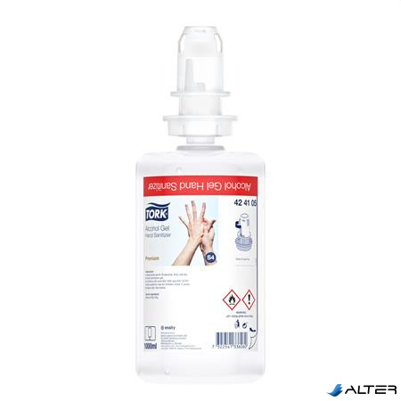 Kézfertőtlenítő gél, alkoholos, 1 l, S4 rendszer, TORK, átlátszó