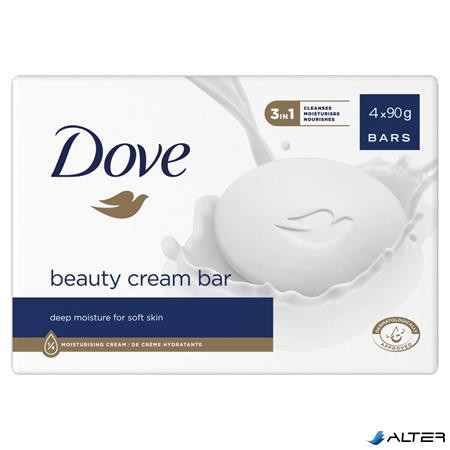 Krémszappan, 4x90 g, DOVE 'Beauty cream bar', szépségápoló