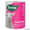 Háztartási papírtörlő, tekercses, 3 rétegű, 220 lap, TENTO 'Complex', fehér
