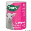 Háztartási papírtörlő, tekercses, 3 rétegű, 220 lap, TENTO 'Complex', fehér