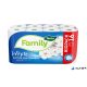 Toalettpapír, 2 rétegű, kistekercses, 16 tekercs, TENTO "Family White", fehér