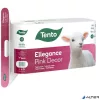 Toalettpapír, 3 rétegű, kistekercses, 16 tekercs, TENTO 'Ellegance Pink Decor', fehér