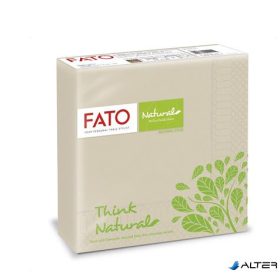   Szalvéta, 1/4 hajtogatott, 33x33 cm, FATO "Natural Style", havanna barna