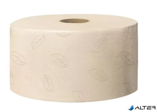Toalettpapír, T2 rendszer, 2 rétegű, 19 cm átmérő, Advanced, TORK "Mini Jumbo", natúr