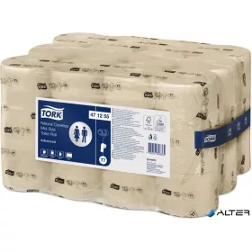   Toalettpapír, belsőmag nélküli, T7 rendszer, 2 rétegű, 13,1 cm átmérő, Advanced, TORK 'Mid-Size', natúr